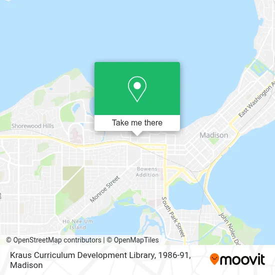 Kraus Curriculum Development Library, 1986-91 map