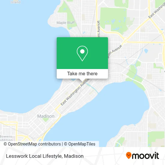 Mapa de Lesswork Local Lifestyle