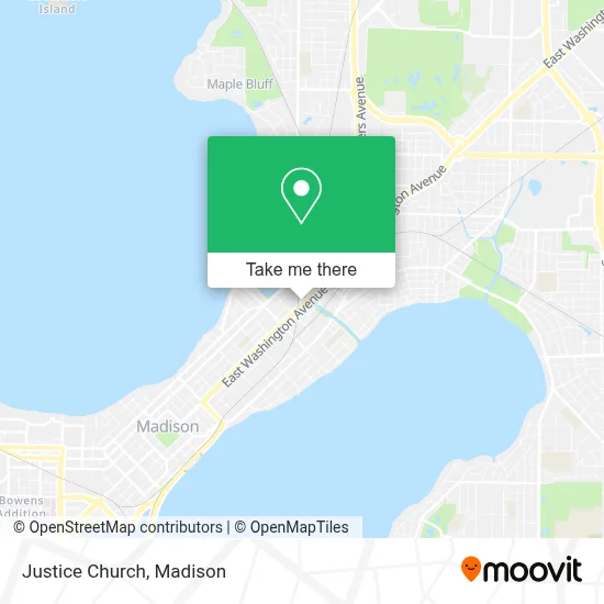 Justice Church map