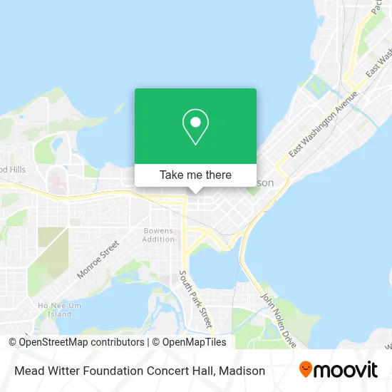 Mead Witter Foundation Concert Hall map