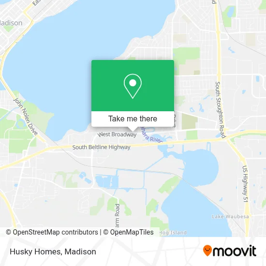 Husky Homes map