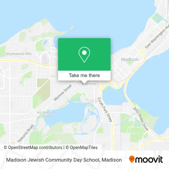 Madison Jewish Community Day School map