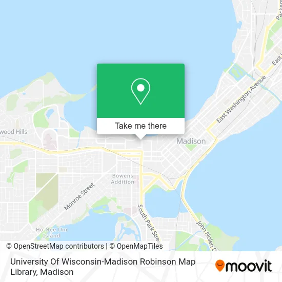 University Of Wisconsin-Madison Robinson Map Library map