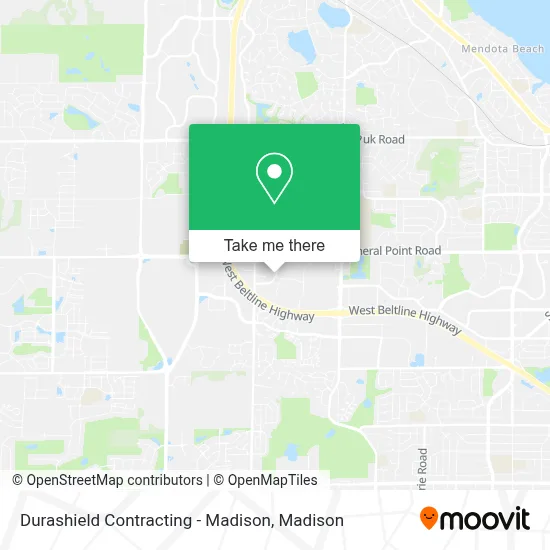 Durashield Contracting - Madison map