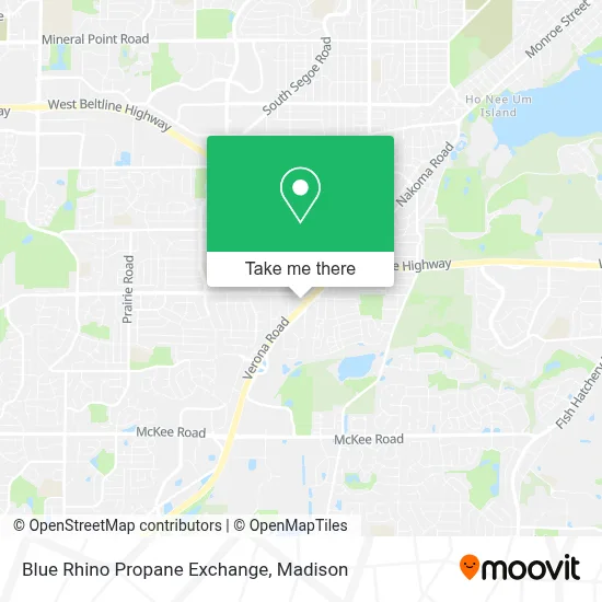 Blue Rhino Propane Exchange map