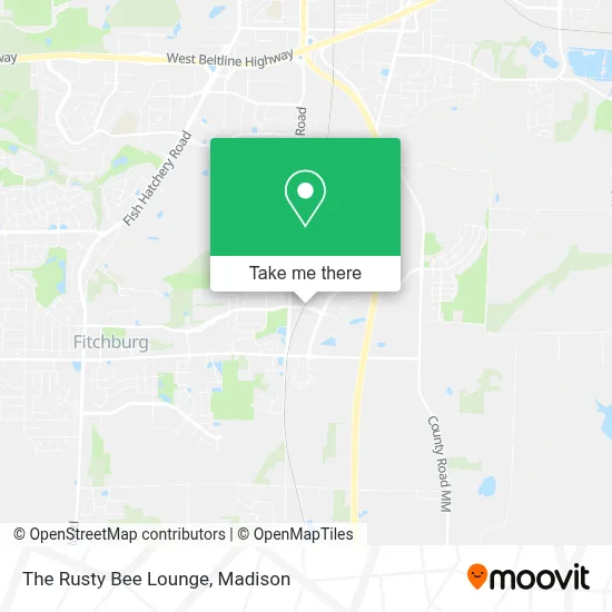 The Rusty Bee Lounge map