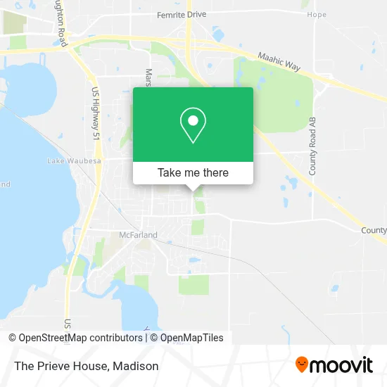 The Prieve House map