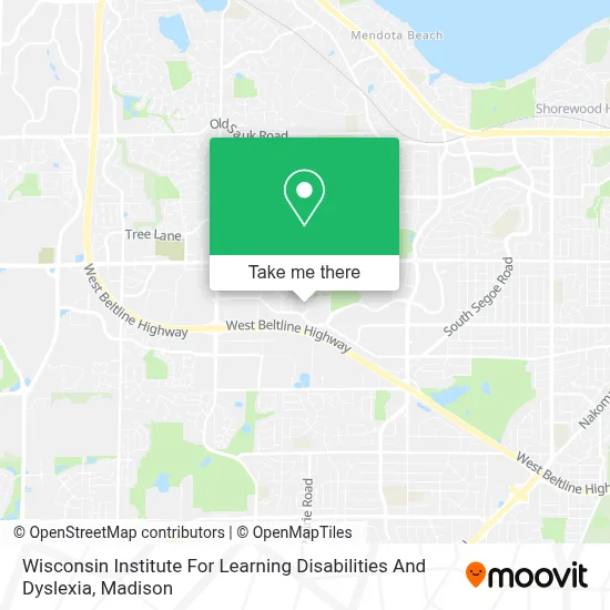 Wisconsin Institute For Learning Disabilities And Dyslexia map