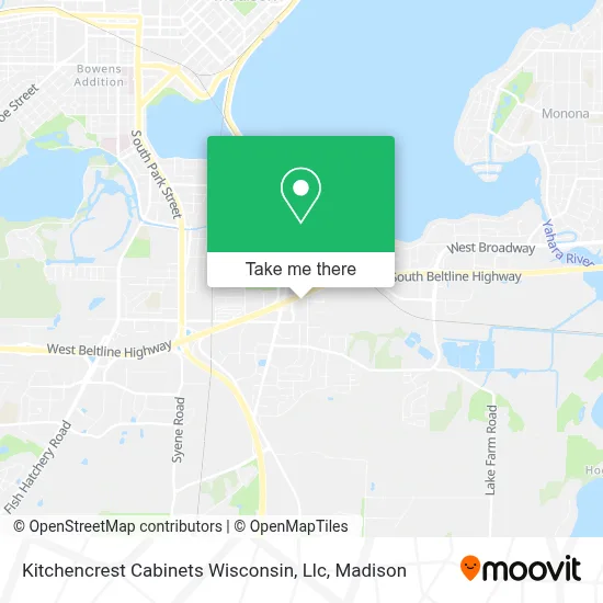 Kitchencrest Cabinets Wisconsin, Llc map