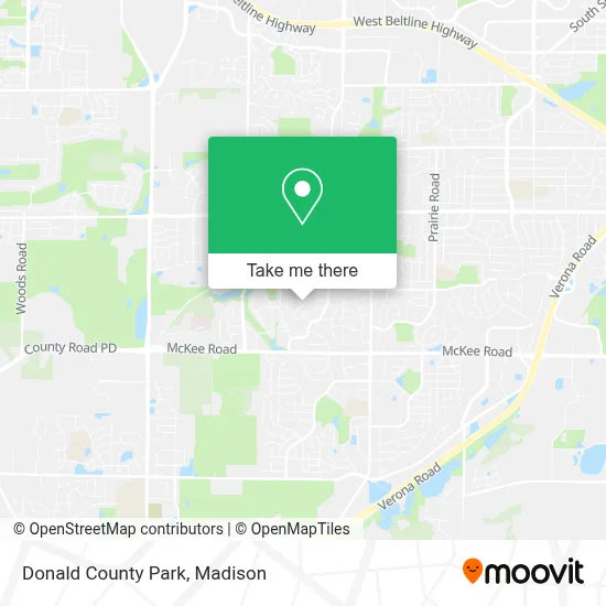 Donald County Park map