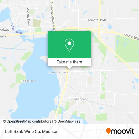 Left Bank Wine Co map
