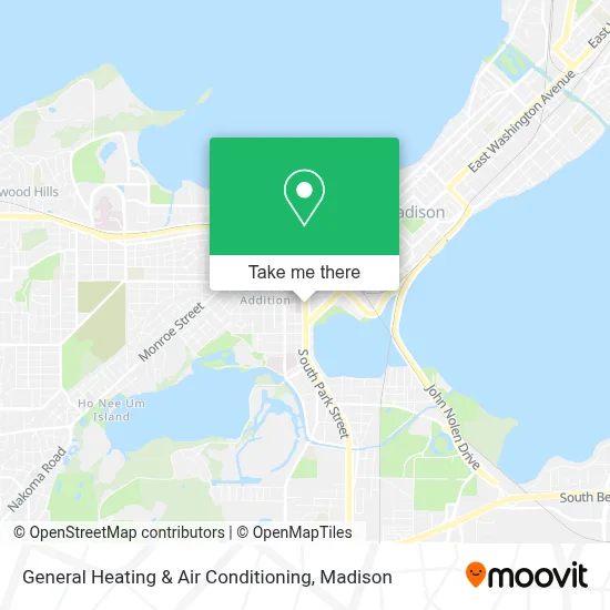 General Heating & Air Conditioning map