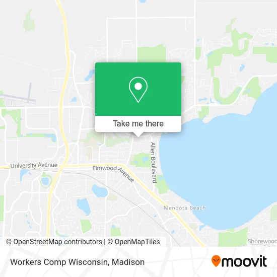 Workers Comp Wisconsin map