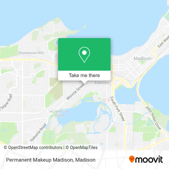 Permanent Makeup Madison map