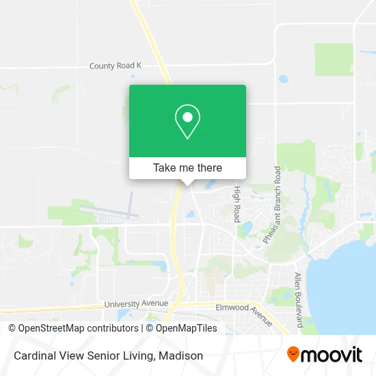 Cardinal View Senior Living map