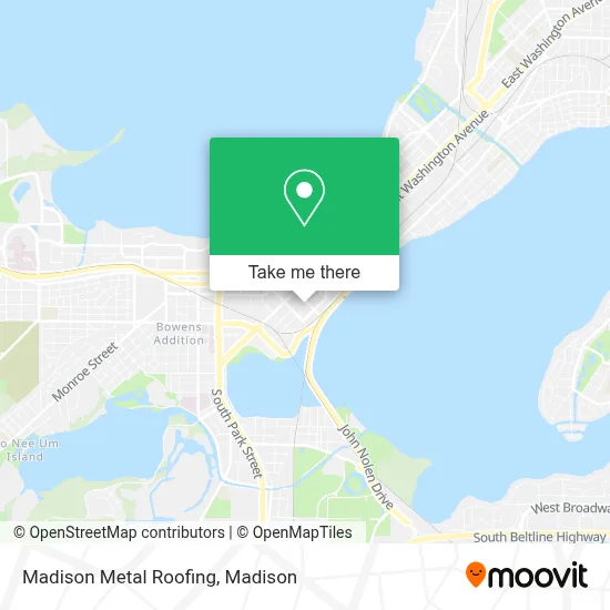 Madison Metal Roofing map