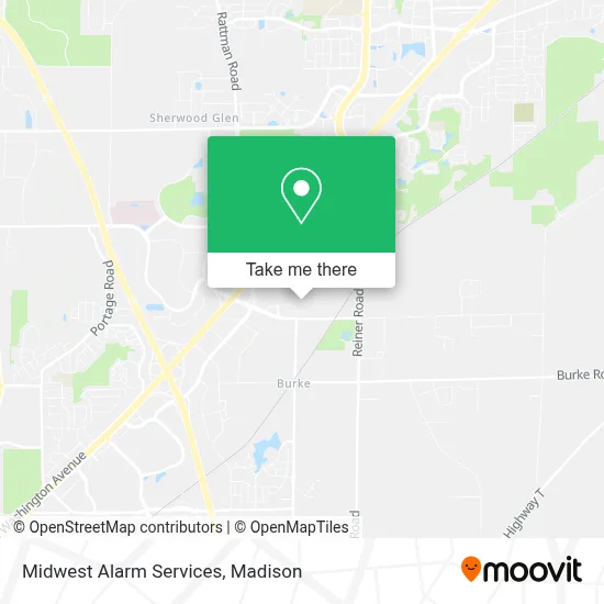 Midwest Alarm Services map