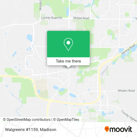 Walgreens #1159 map