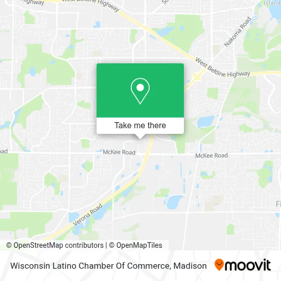 Wisconsin Latino Chamber Of Commerce map