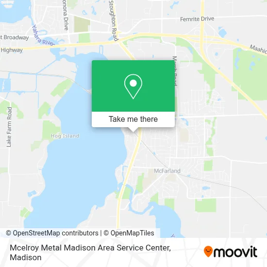 Mcelroy Metal Madison Area Service Center map