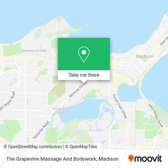 The Grapevine Massage And Bodywork map