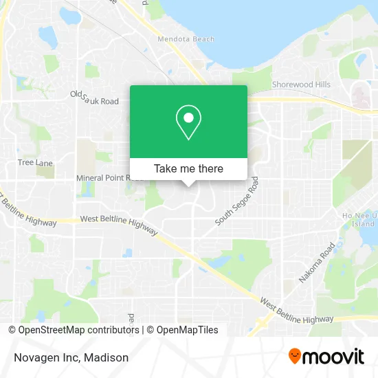 Novagen Inc map