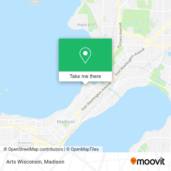 Arts Wisconsin map