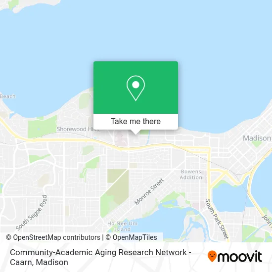 Community-Academic Aging Research Network - Caarn map