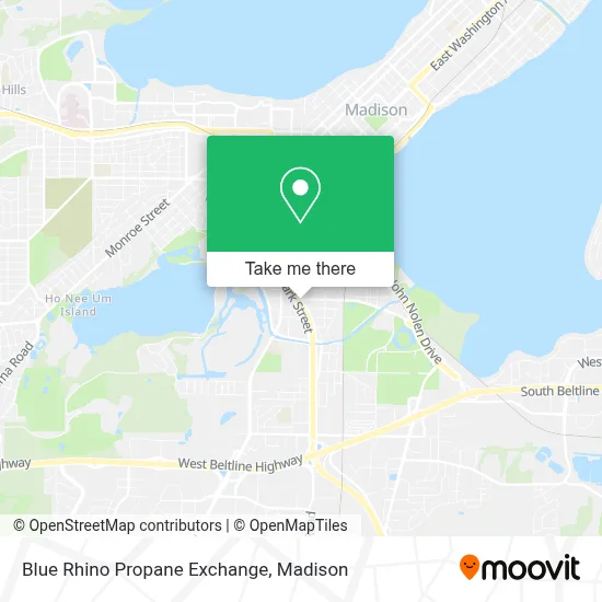 Blue Rhino Propane Exchange map