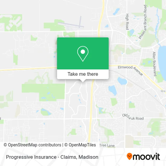 Mapa de Progressive Insurance - Claims