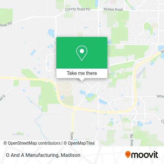 O And A Manufacturing map