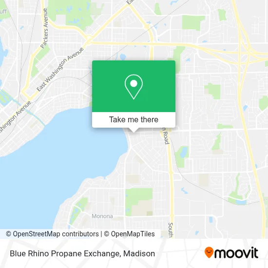 Blue Rhino Propane Exchange map