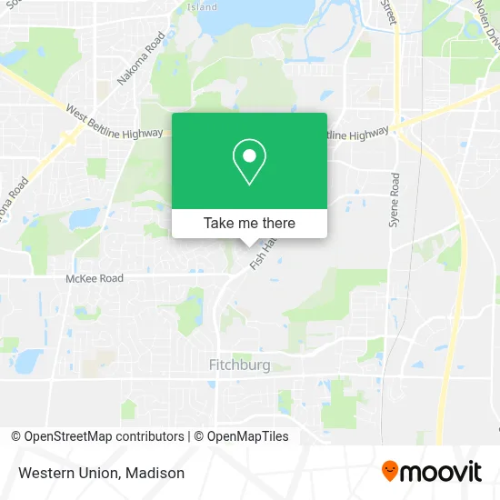 Western Union map