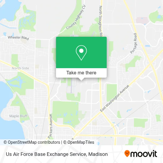 Us Air Force Base Exchange Service map