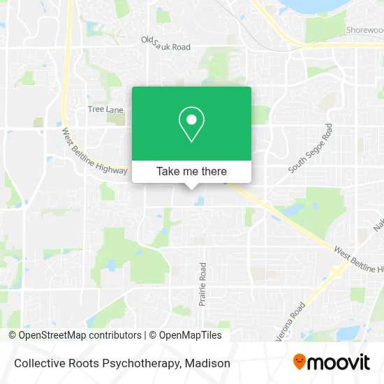 Collective Roots Psychotherapy map