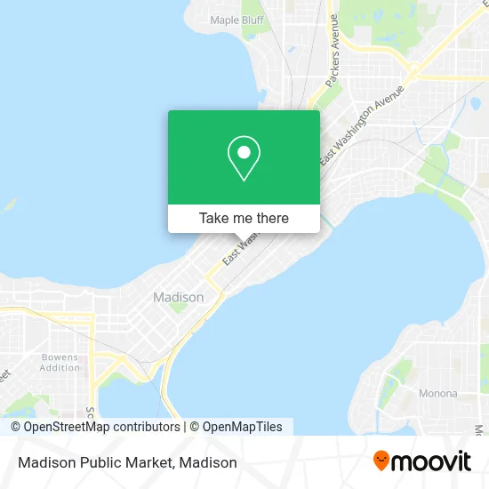 Madison Public Market map