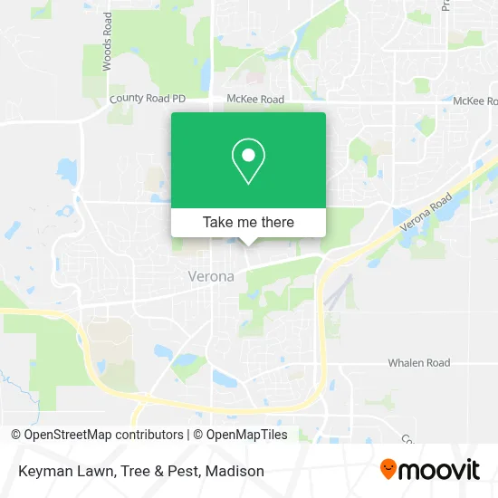 Keyman Lawn, Tree & Pest map