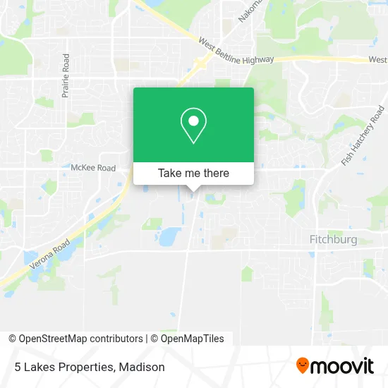 5 Lakes Properties map