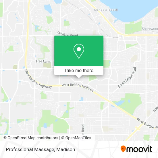 Professional Massage map
