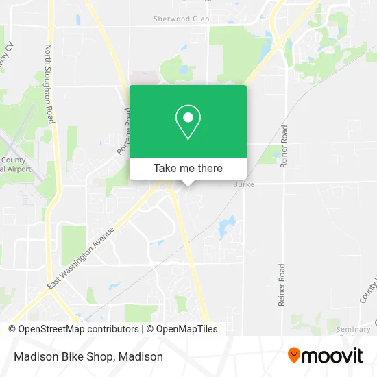 Madison Bike Shop map