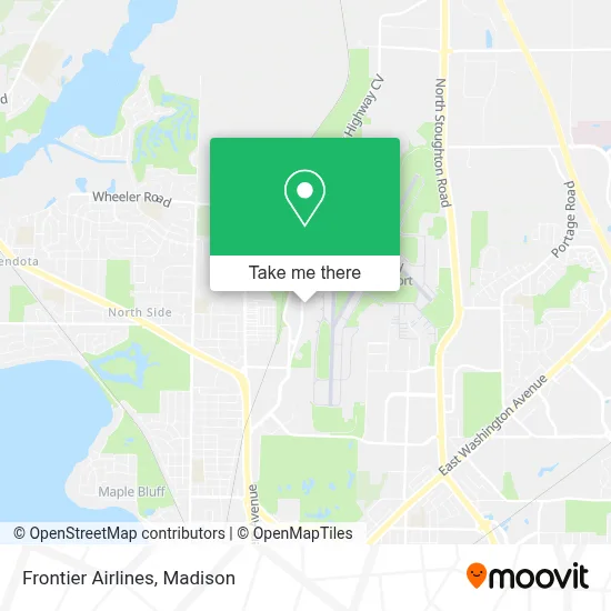 Frontier Airlines map