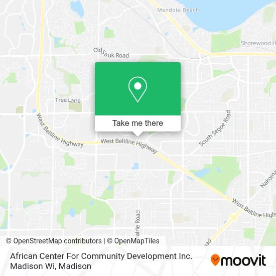 African Center For Community Development Inc. Madison Wi map