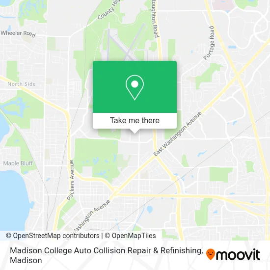 Madison College Auto Collision Repair & Refinishing map