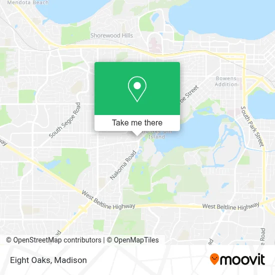 Eight Oaks map