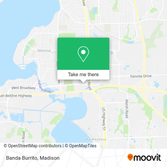 Banda Burrito map