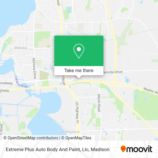 Extreme Plus Auto Body And Paint, Llc map