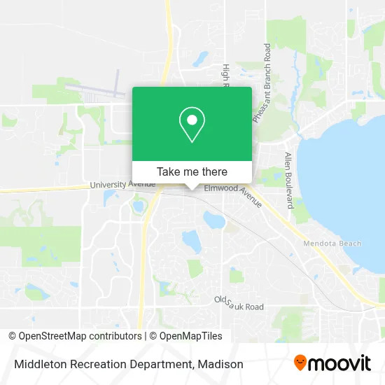 Middleton Recreation Department map