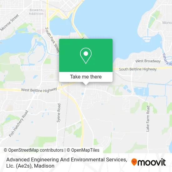 Advanced Engineering And Environmental Services, Llc. (Ae2s) map
