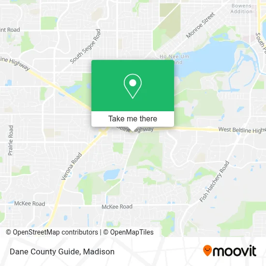 Dane County Guide map