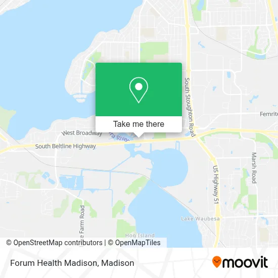 Forum Health Madison map
